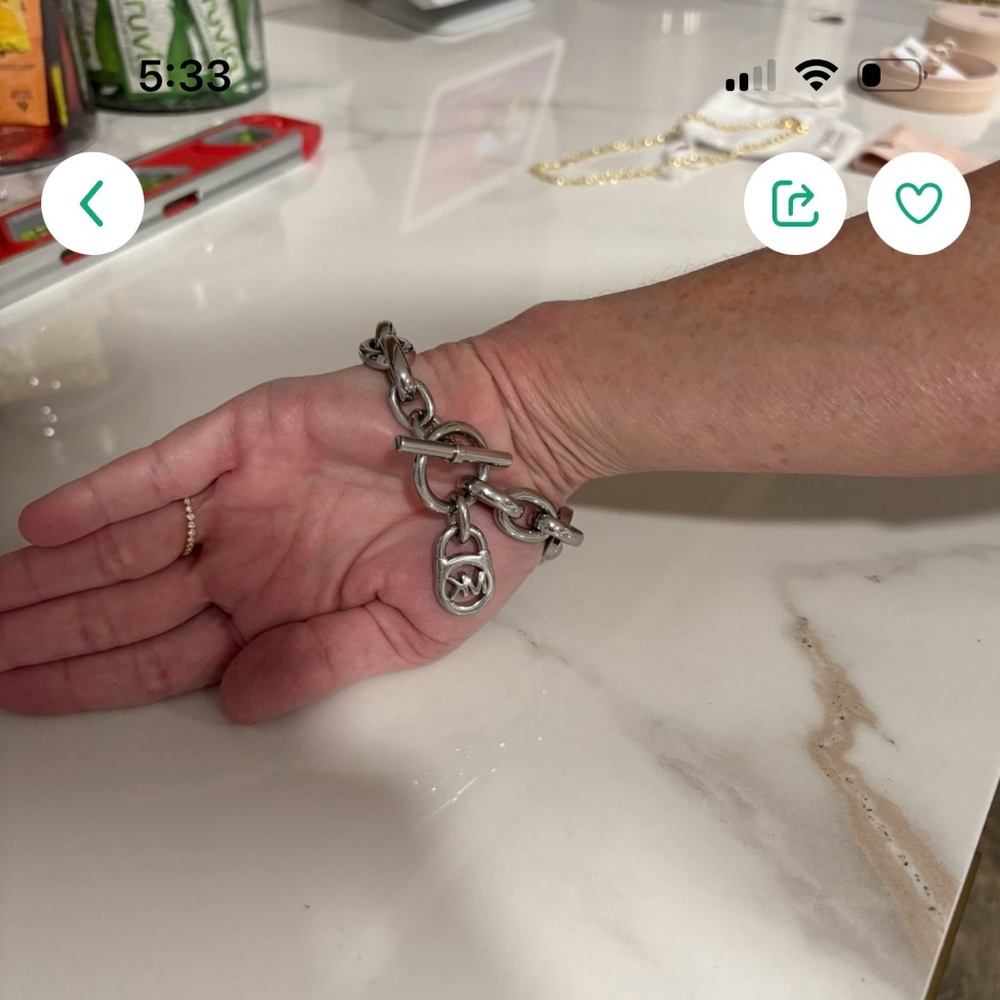 Michael Kors Silver Chain Bracelet